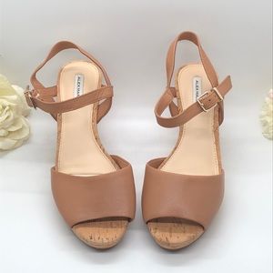 Alex Marie Leather Wedge sandals